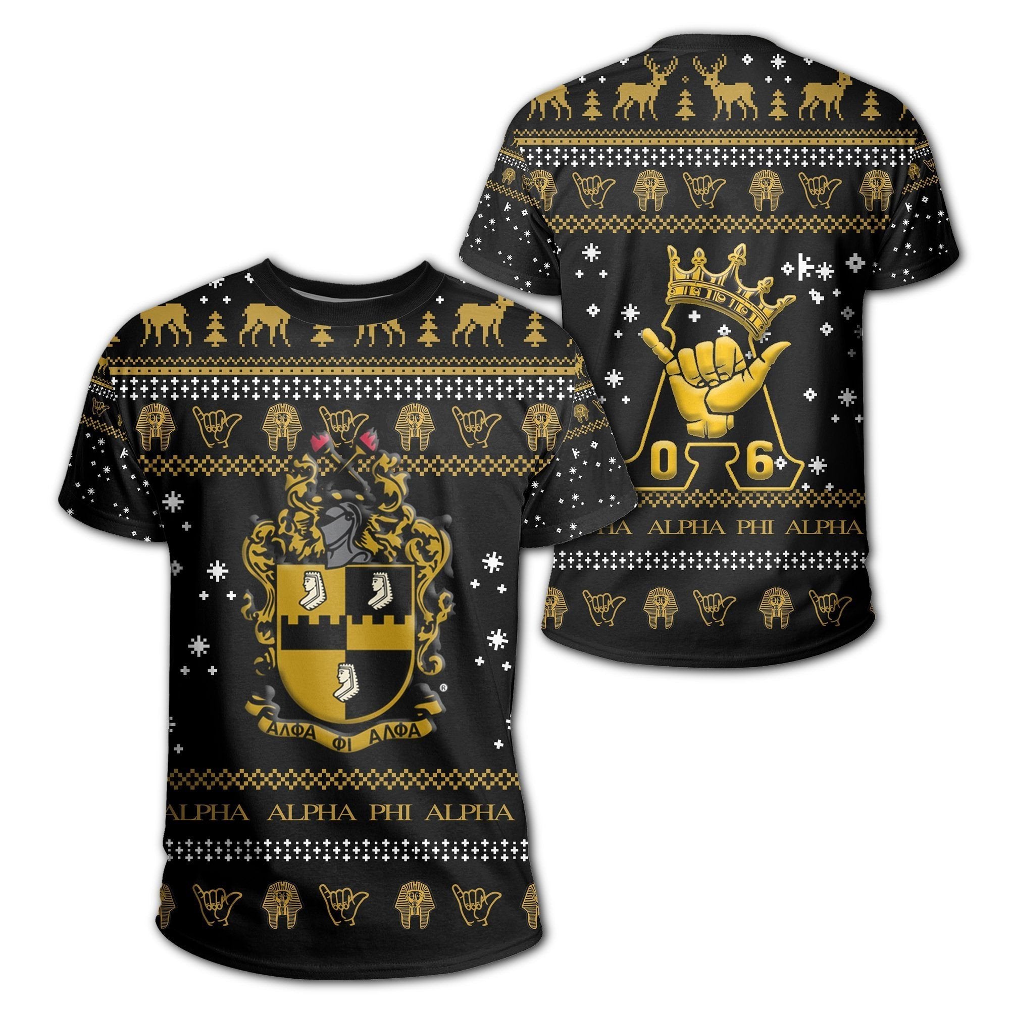 Fraternity TShirt - Alpha Phi Alpha Christmas Style TShirt