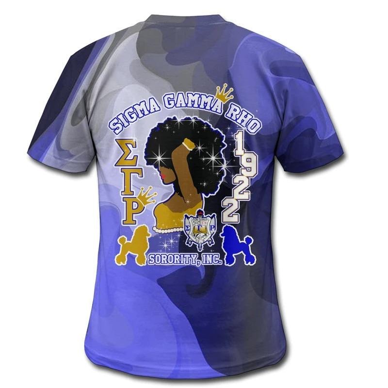 Sorority TShirt - Sigma Gamma Rho Mix Marble Beautiful Girl TShirt