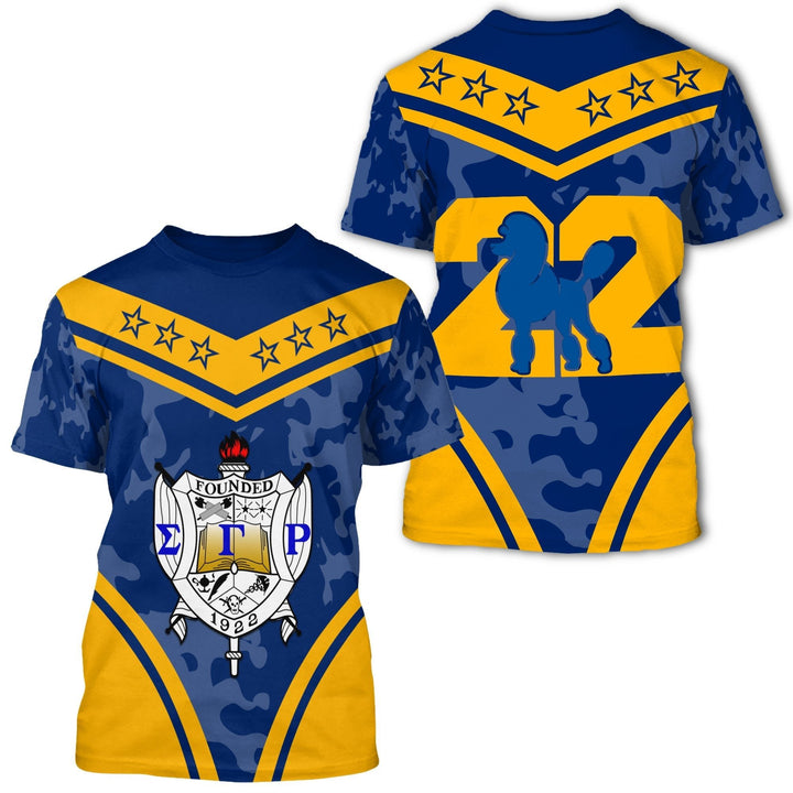 Sorority TShirt - Sigma Gamma Rho Camouflage TShirt