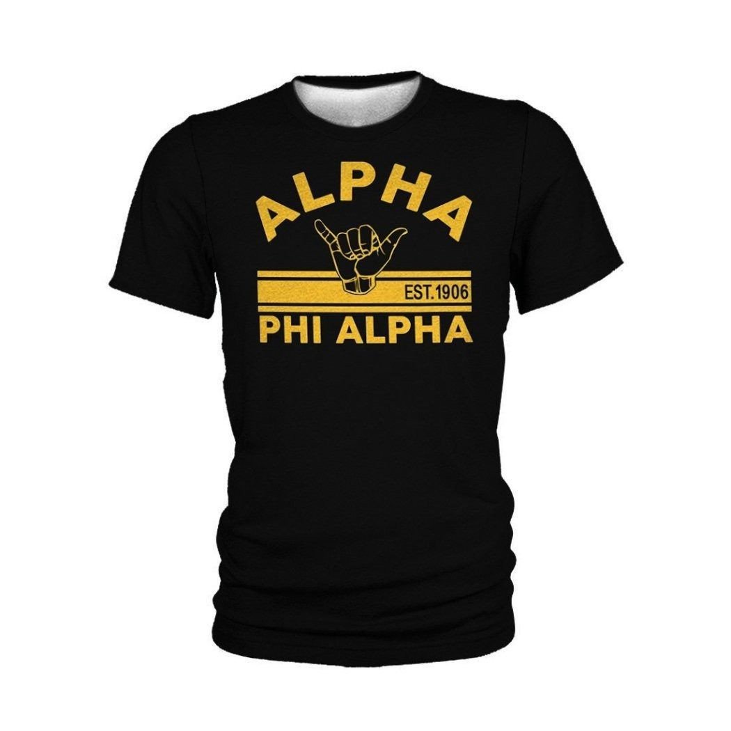 Fraternity TShirt - Alpha Phi Alpha Simple Hand Sign Est1906 TShirt