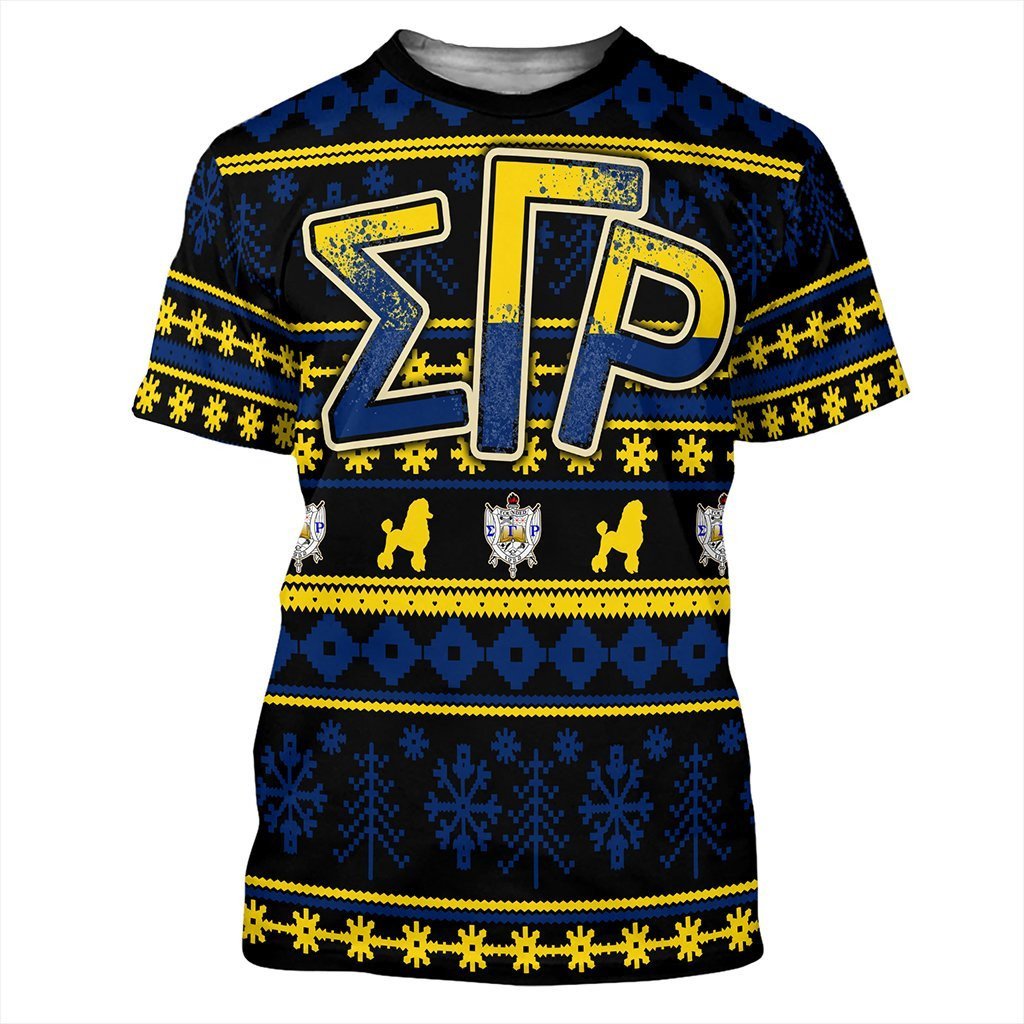 Sorority TShirt - Sigma Gamma Rho Christmas Splatters TShirt