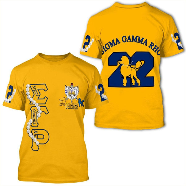 Sorority TShirt - Sigma Gamma Rho Pearl Yellow TShirt