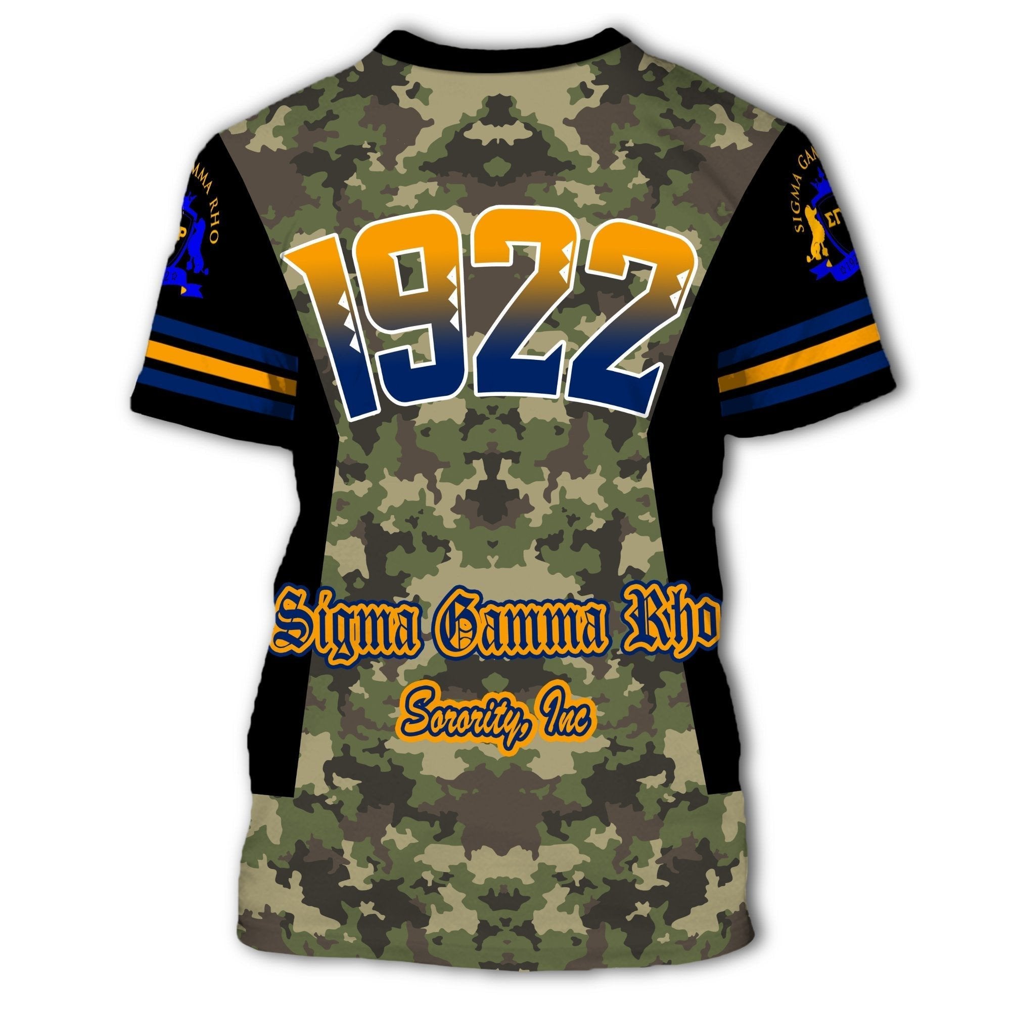 Sorority TShirt - Sigma Gamma Rho Sorority Camouflage TShirt