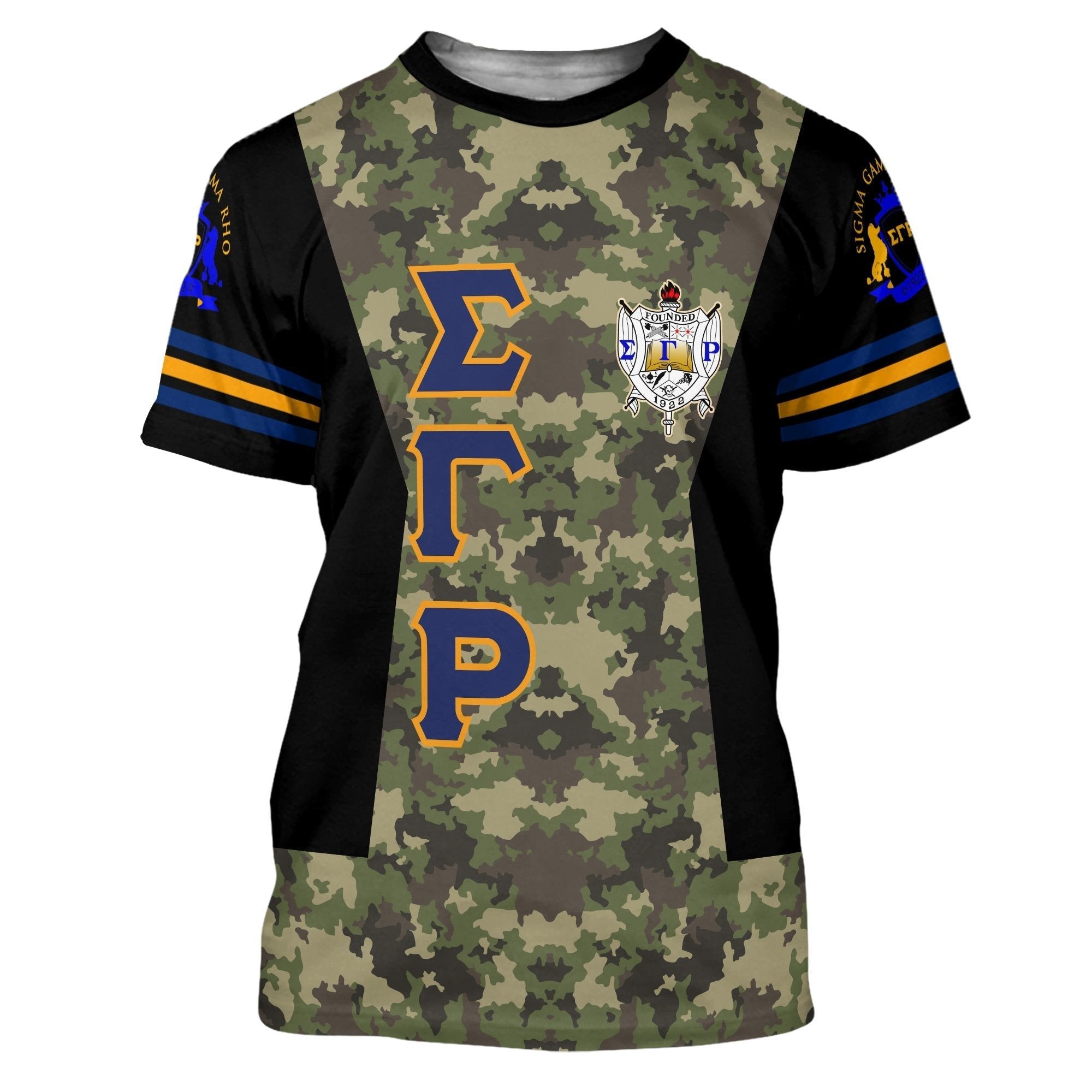 Sorority TShirt - Sigma Gamma Rho Sorority Camouflage TShirt