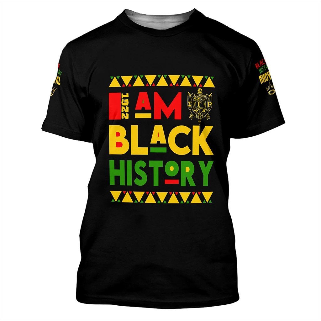 Sorority TShirt - Black History Sigma Gamma Rho Tee