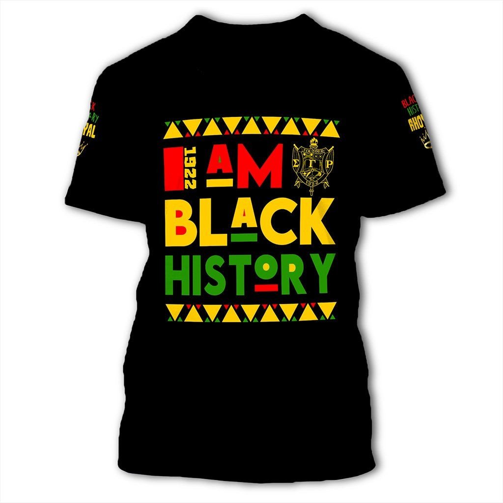 Sorority TShirt - Black History Sigma Gamma Rho Tee