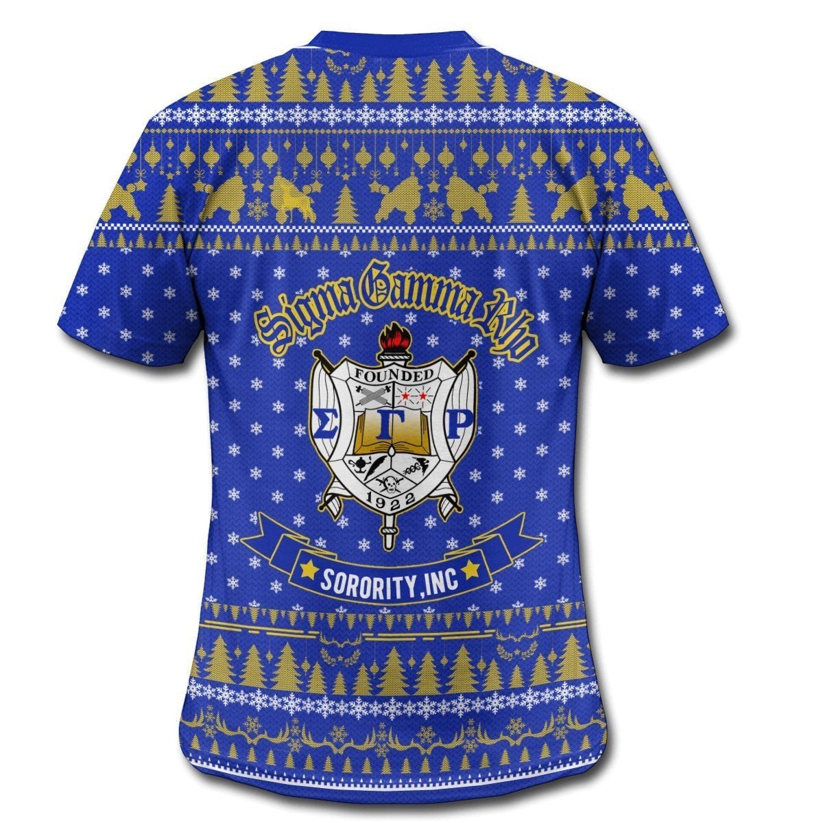 Sorority TShirt - Christmas Poodle Sigma Gamma Rho TShirt