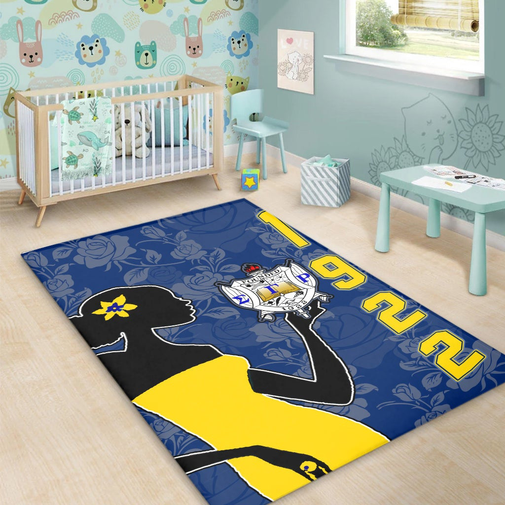 Sorority Area Rug - Sigma Gamma Rho Girl Area Rug