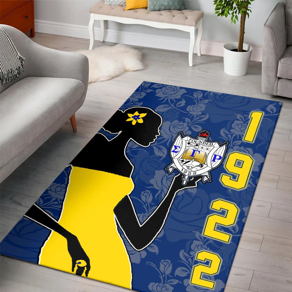 Sorority Area Rug - Sigma Gamma Rho Girl Area Rug