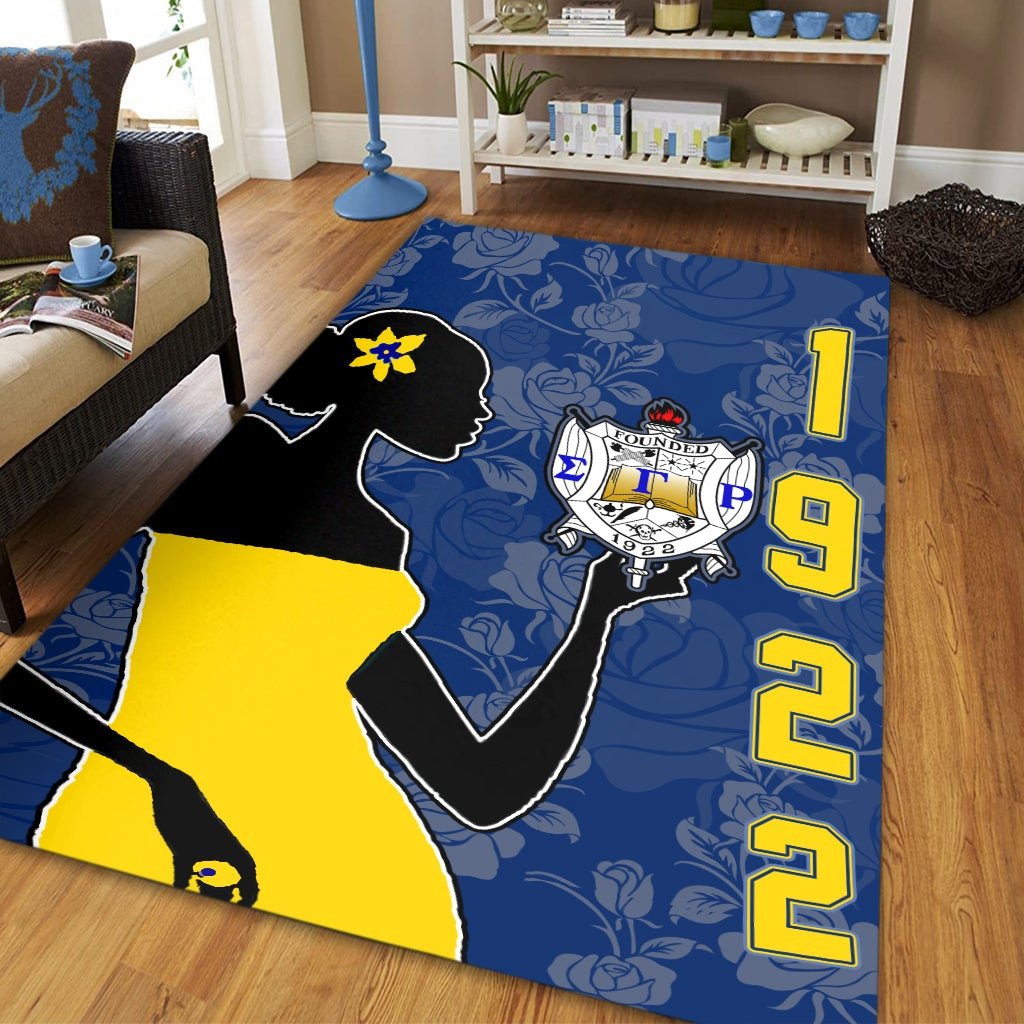 Sorority Area Rug - Sigma Gamma Rho Girl Area Rug