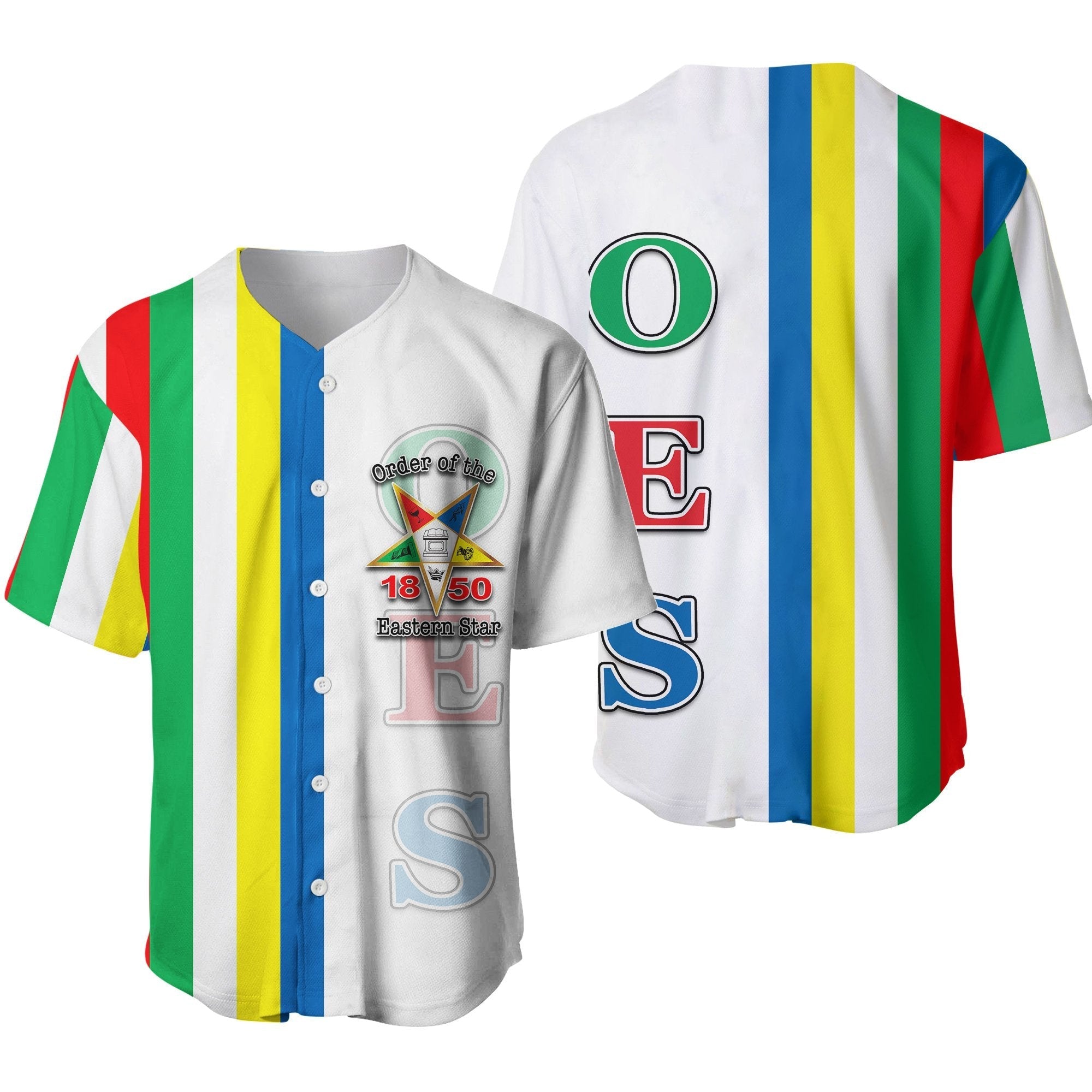 Sorority Baseball Jersey - Order of the Eastern Star Baseball Jersey OES