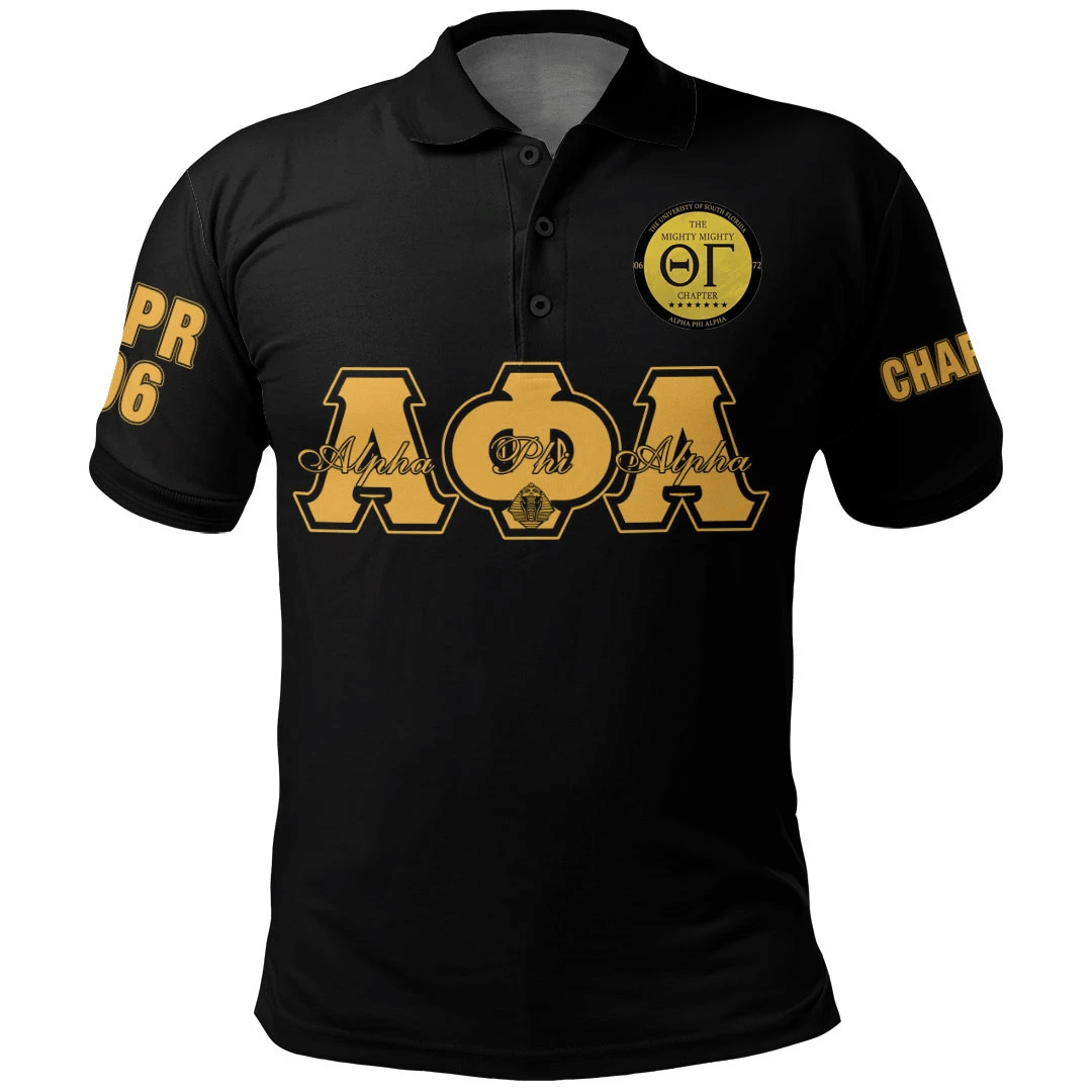 Personalized Alpha Phi Alpha Usf Alphas Polo Shirt J5