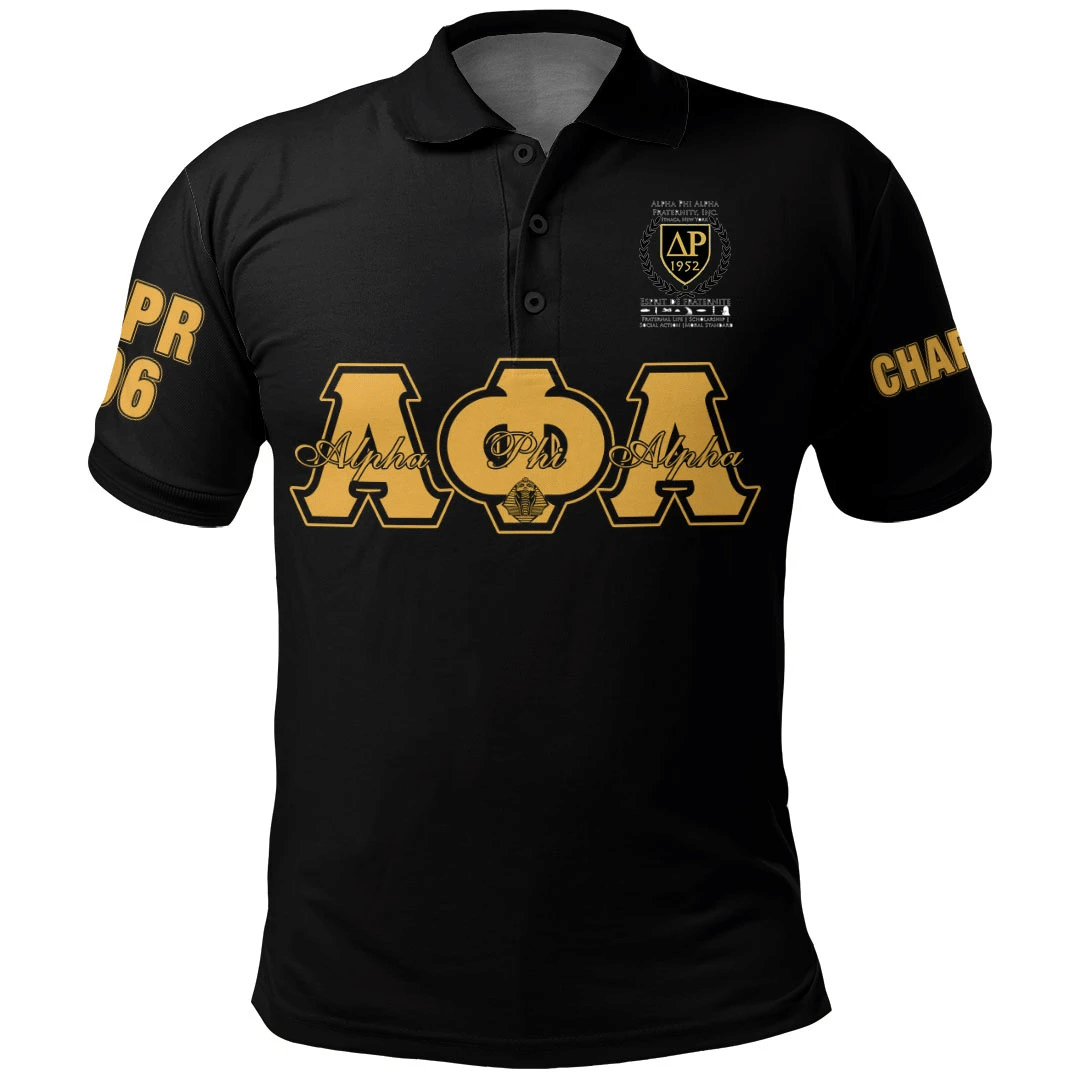 Personalized Alpha Phi Alpha Delta Rho Chapter Polo Shirt J5