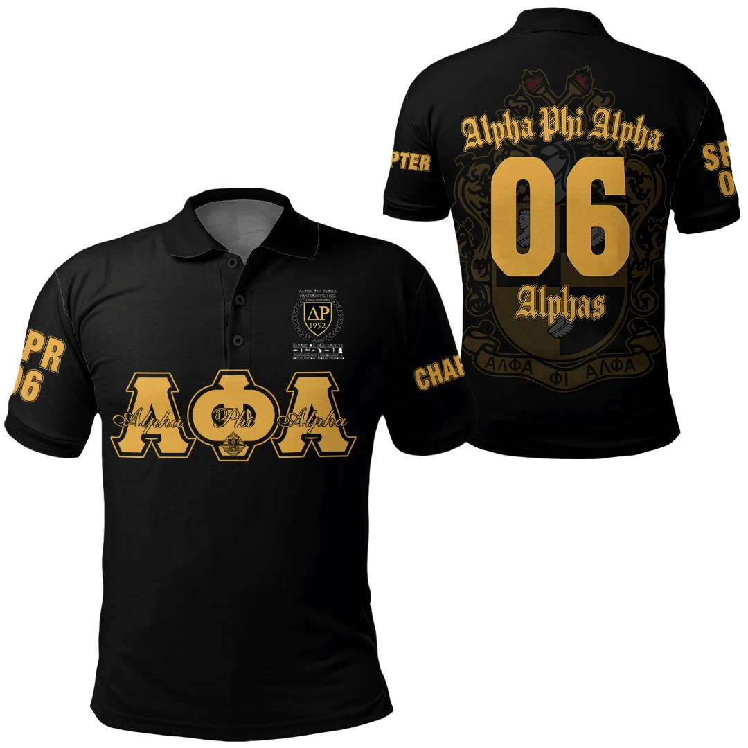 Personalized Alpha Phi Alpha Delta Rho Chapter Polo Shirt J5