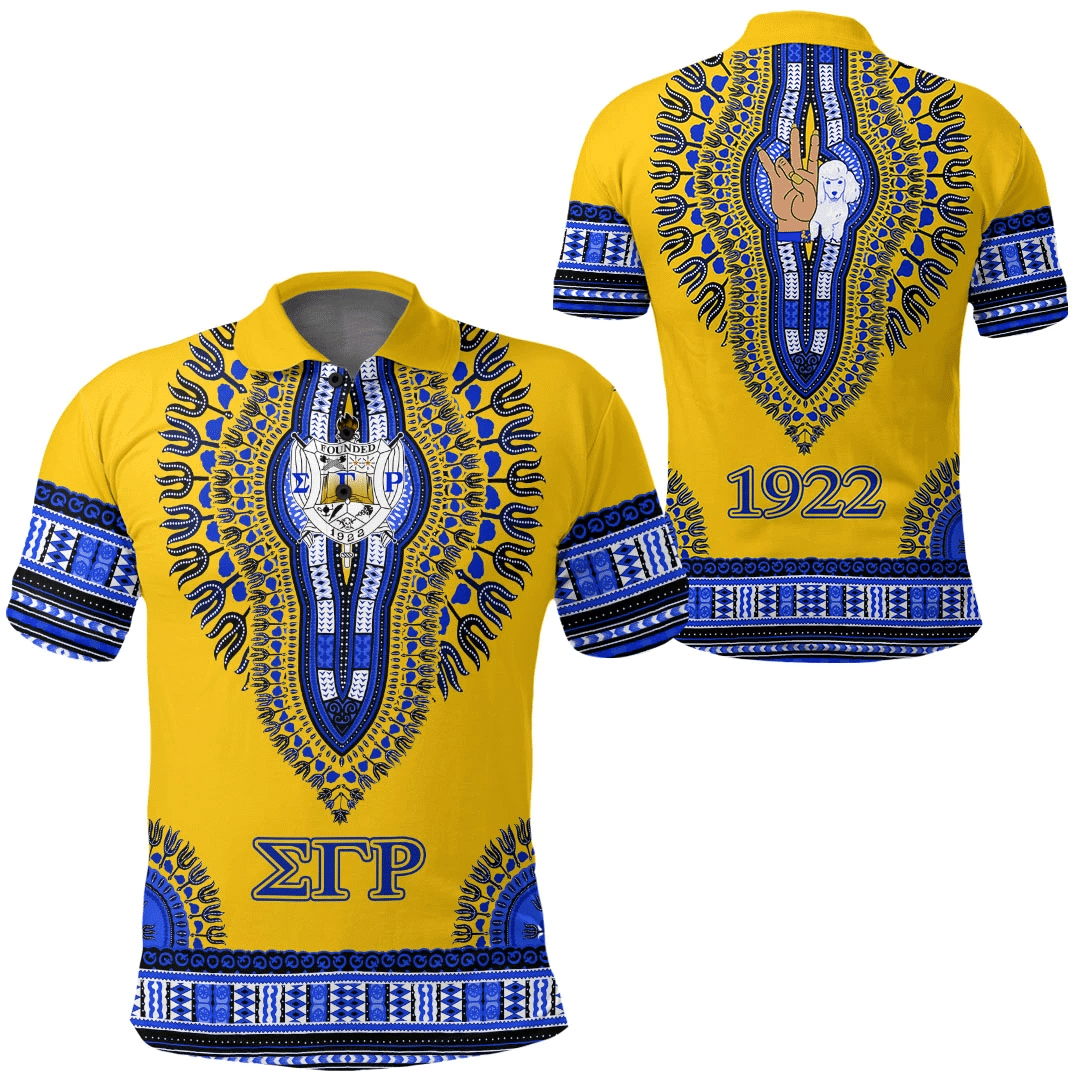 Sorority Polo - Sigma Gamma Rho Dashiki Ver2 Polo Shirts