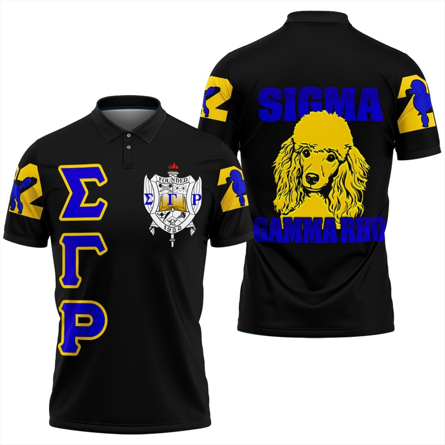 Sorority Polo - Sigma Gamma Rho Letters Polo Shirt