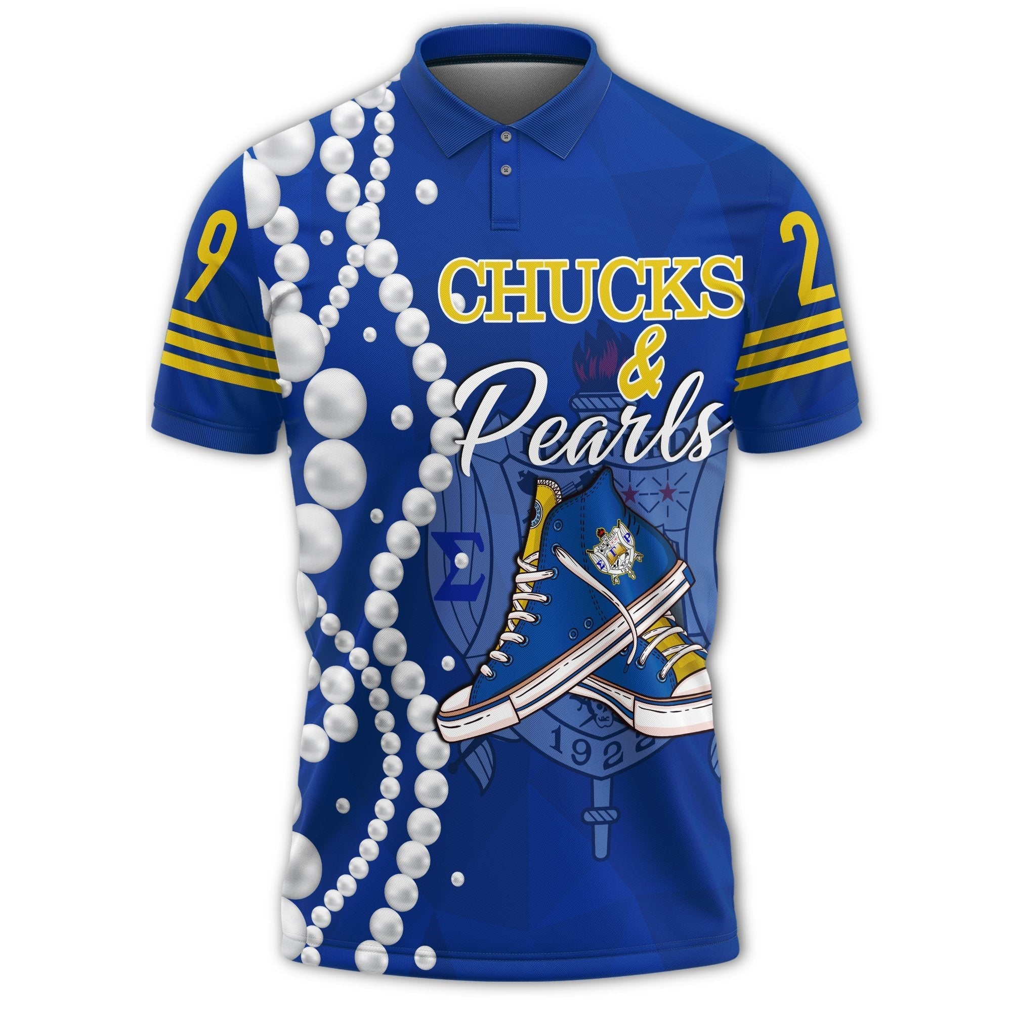 Sorority Polo - Sigma Gamma Rho K.H Pearls Polo Shirt