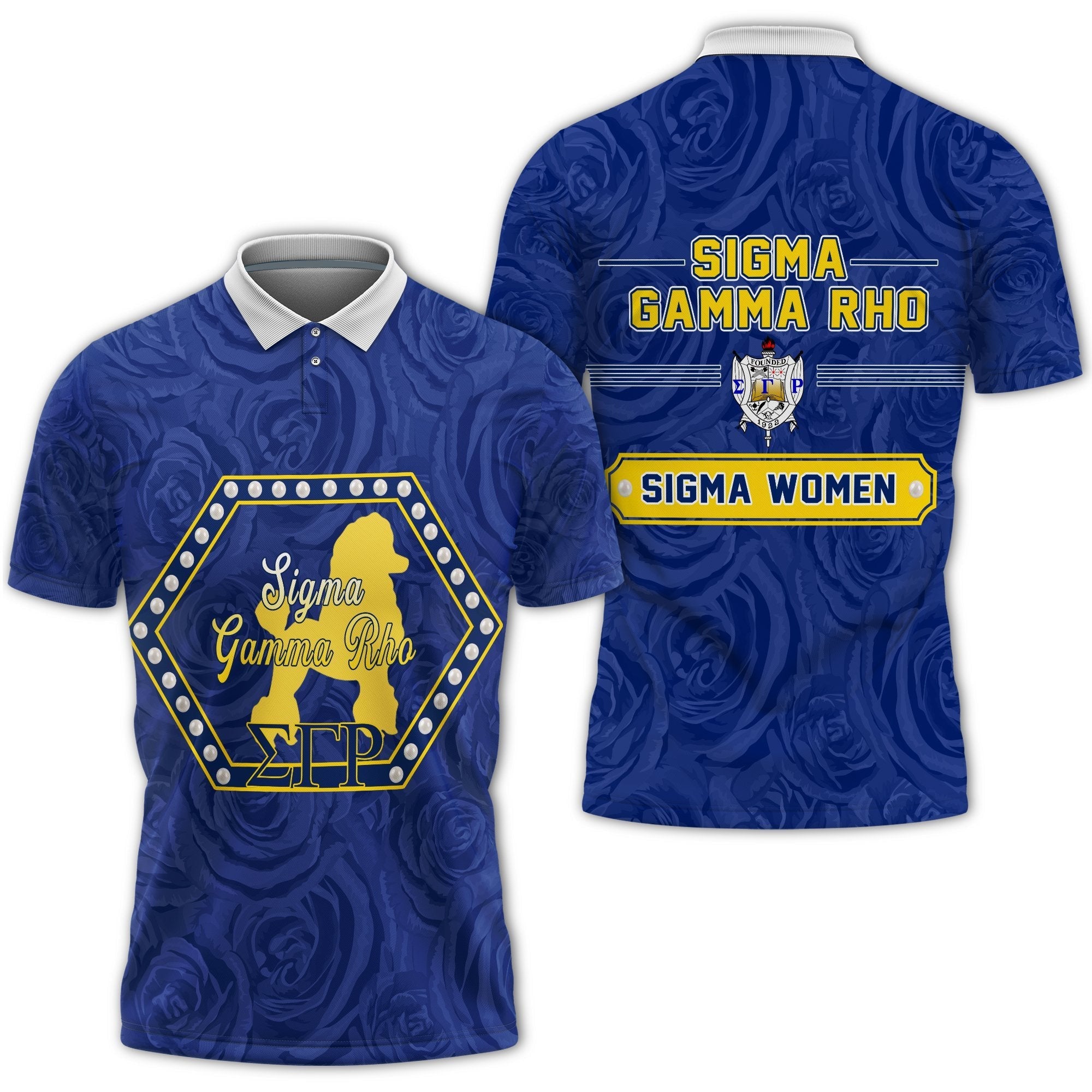 Sorority Polo - Sigma Gamma Rho Rose Peals Polo Shirt