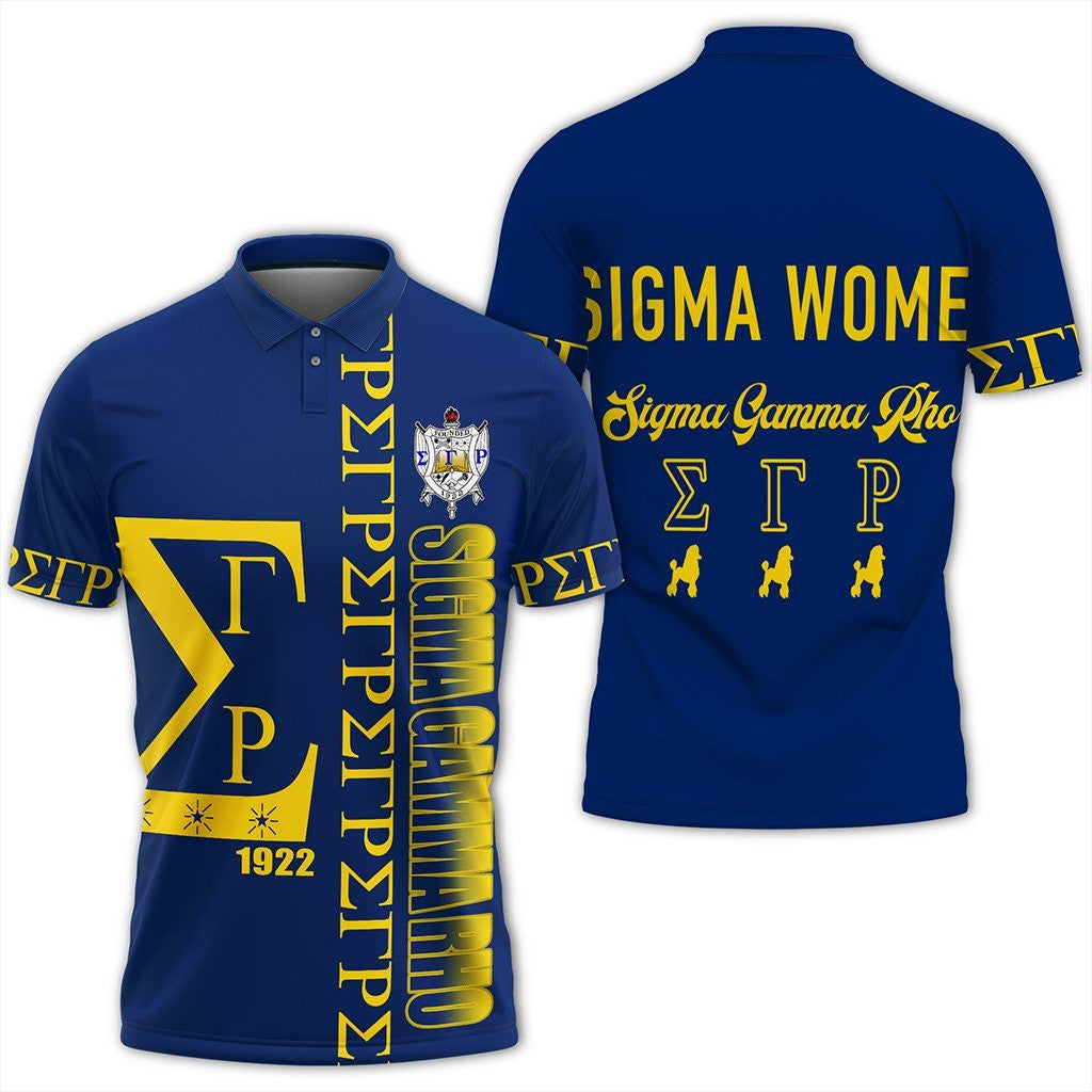 Sorority Polo - Blue Sigma Gamma Rho Polo Shirt