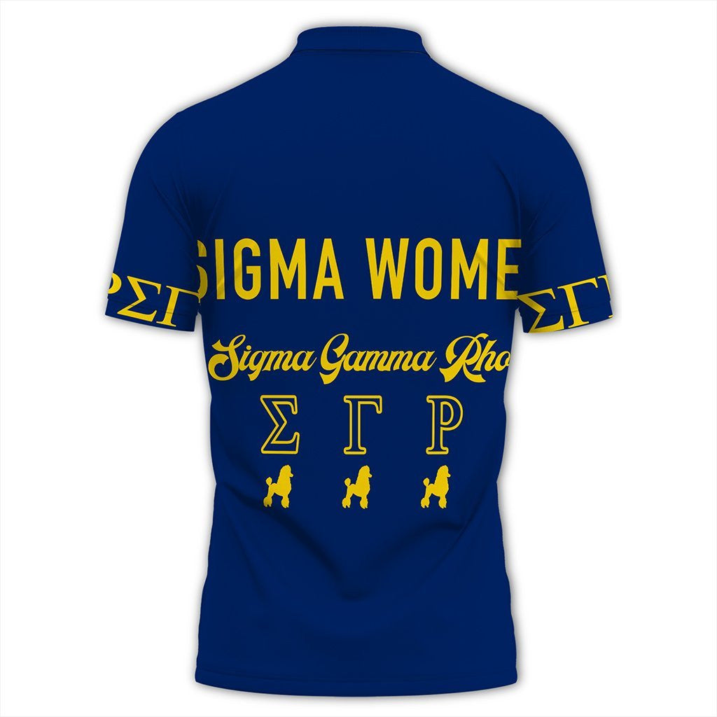 Sorority Polo - Blue Sigma Gamma Rho Polo Shirt