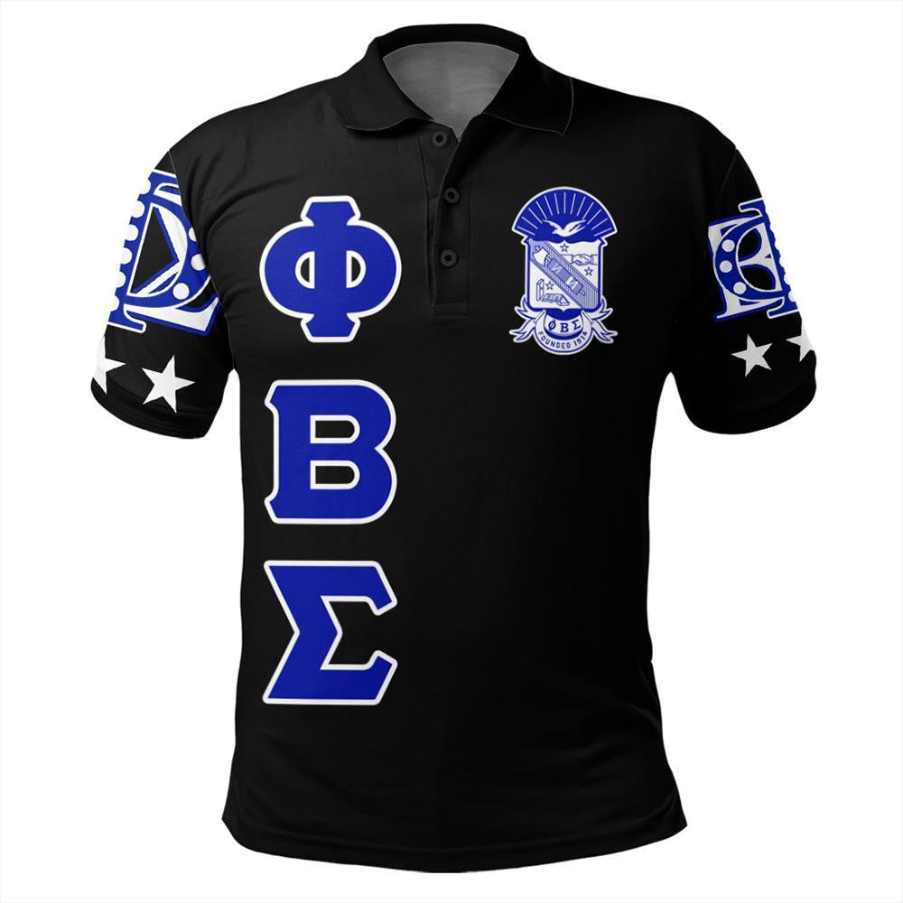 Fraternity Polo - Phi Beta Sigma Letters Polo Shirt
