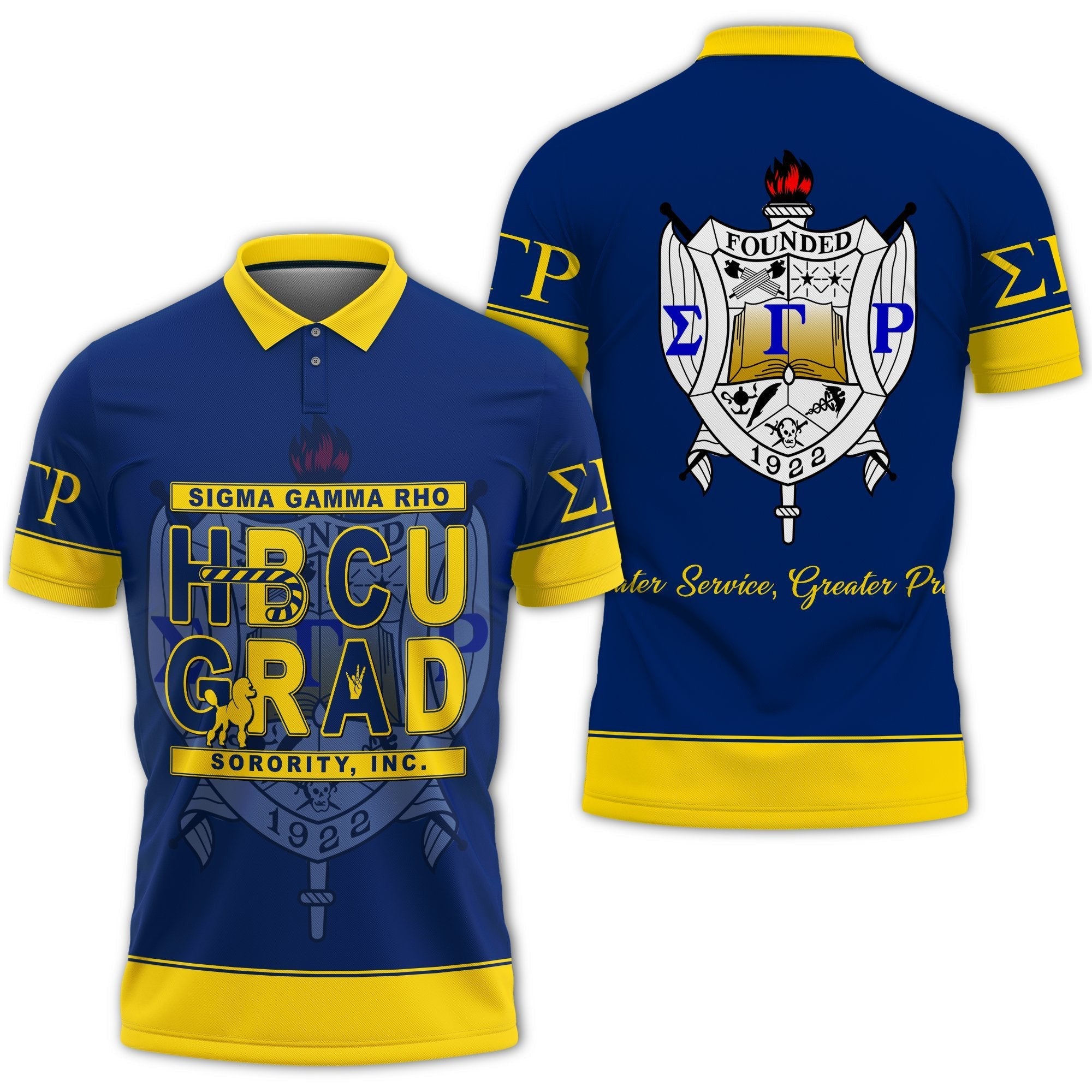 Sorority Polo - Sigma Gamma Rho Polo Shirt HBCU Style