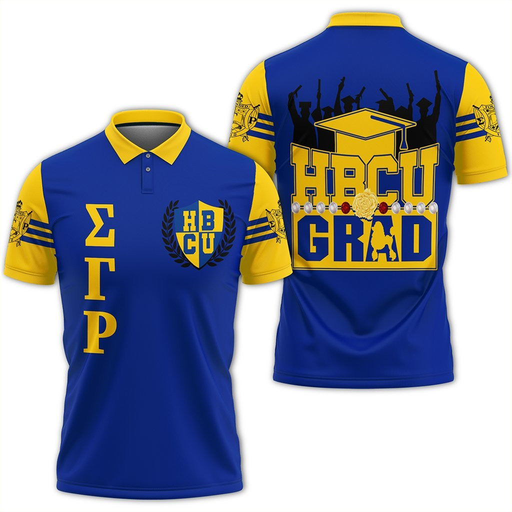 Sorority Polo - Sigma Gamma Rho HBCU Graduation Polo Shirt