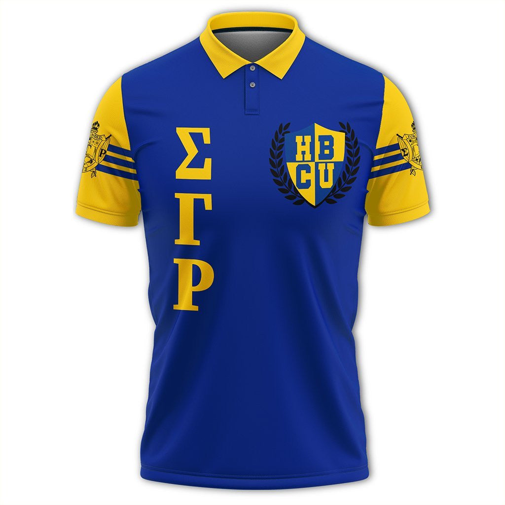 Sorority Polo - Sigma Gamma Rho HBCU Graduation Polo Shirt