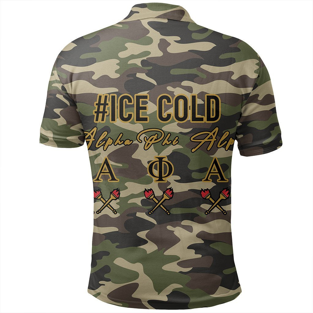 Fraternity Polo - Alpha Phi Alpha Camouflage Style Polo Shirt