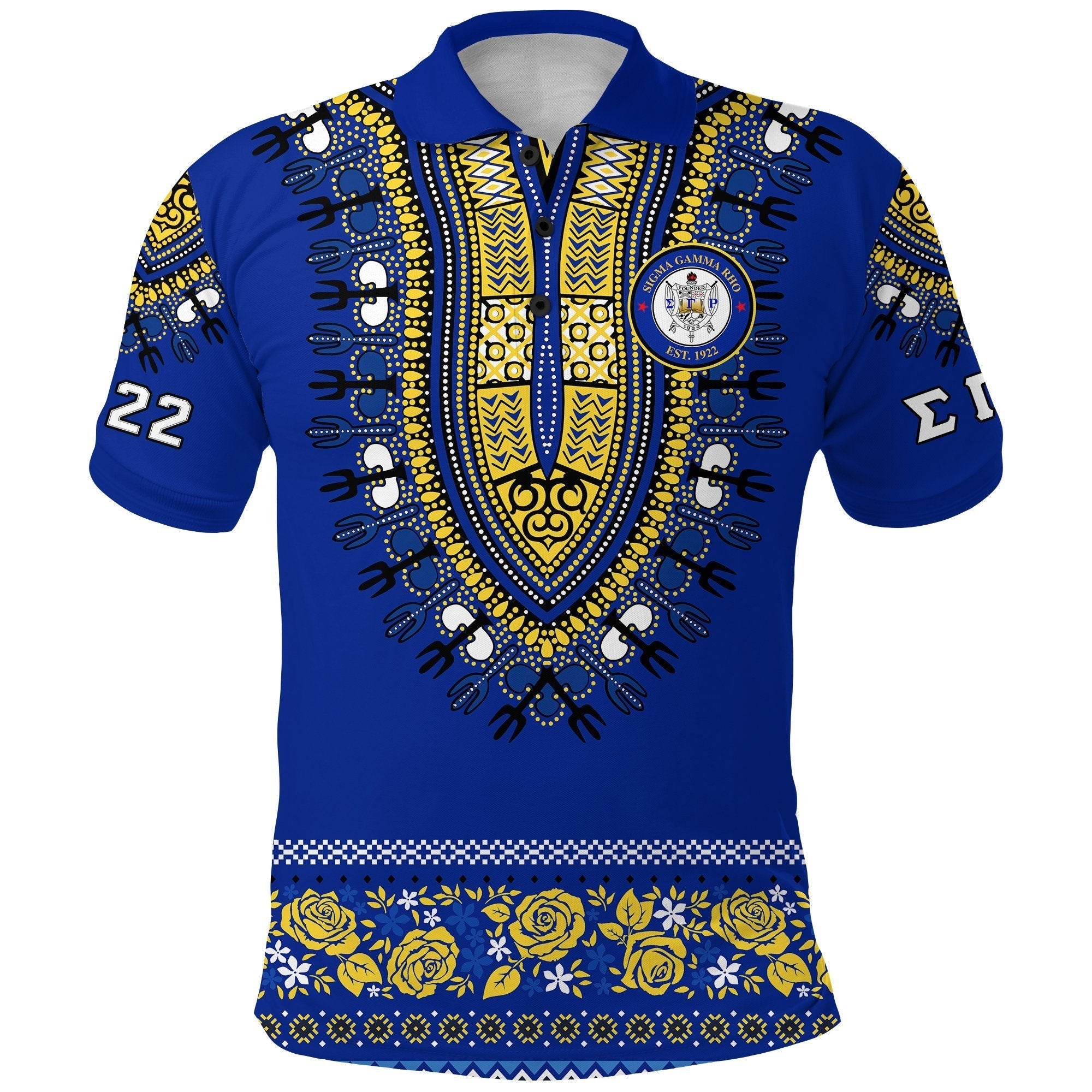 Sorority Polo - Sigma Gamma Rho Polo Shirt African Pattern