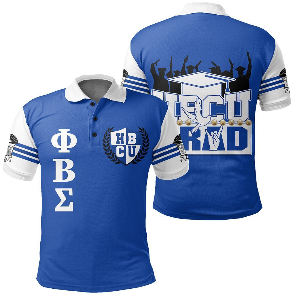 Fraternity Polo - Phi beta Sigma HBCU Graduation Polo Shirt