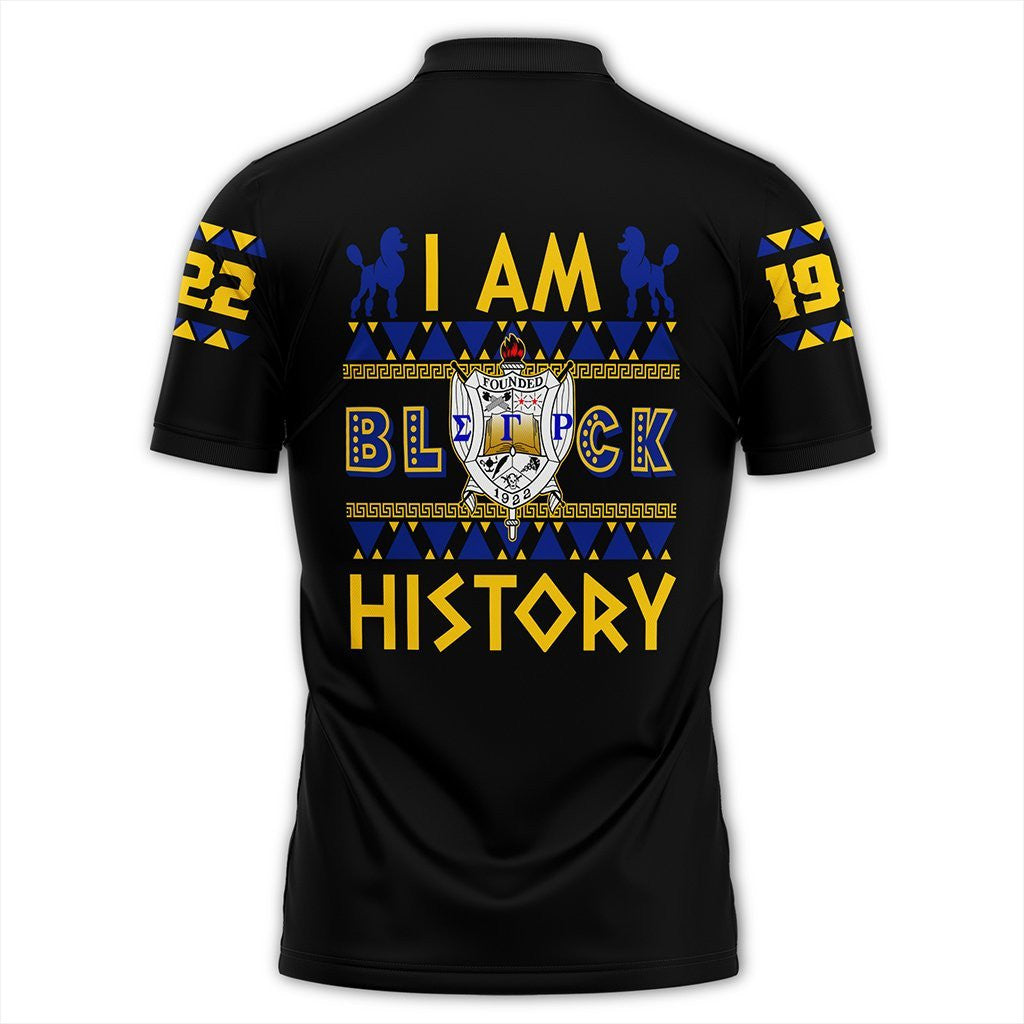 Sorority Polo - I Am Black History Sigma Gamma Rho Polo Shirt