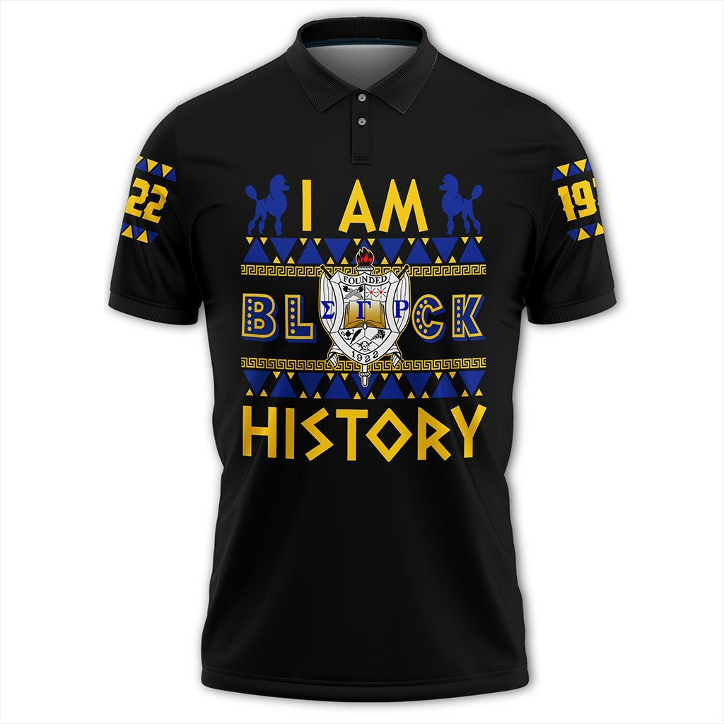 Sorority Polo - I Am Black History Sigma Gamma Rho Polo Shirt