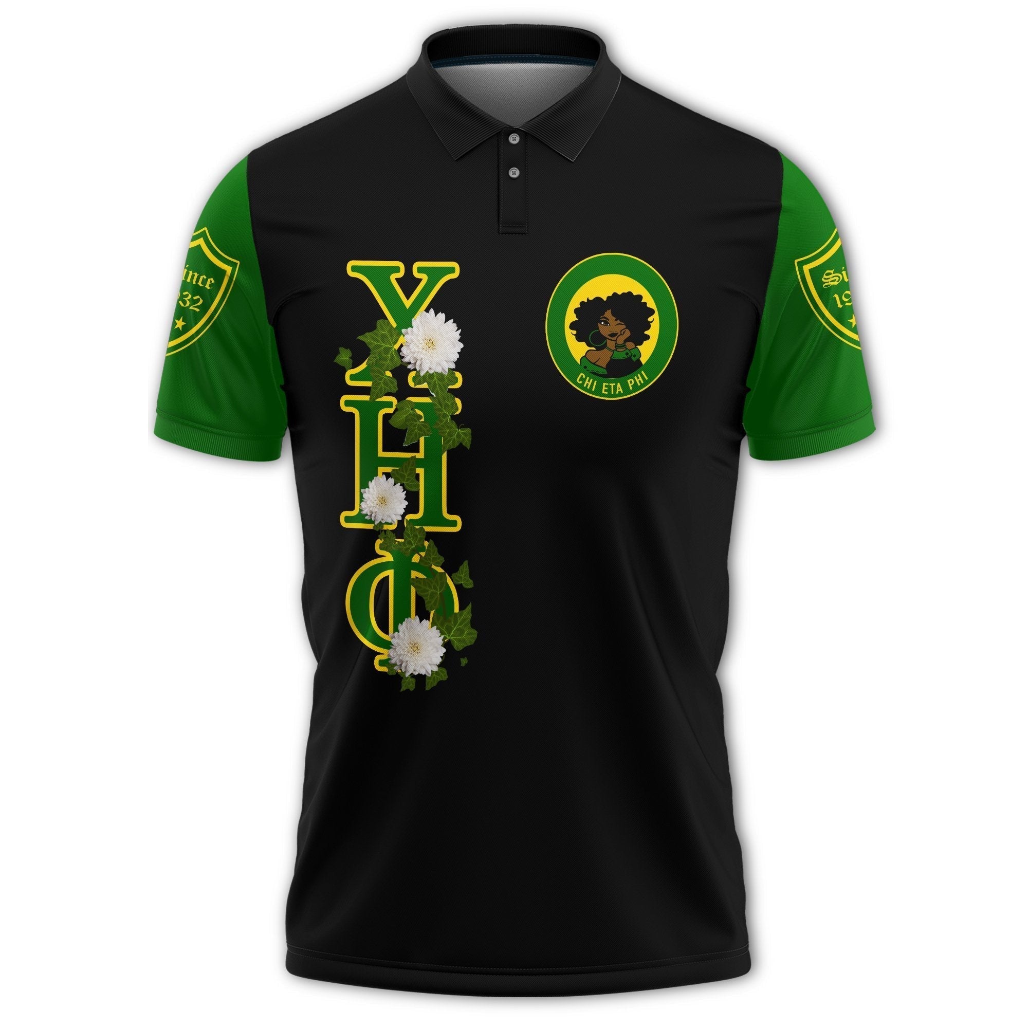 Sorority Polo - Chi Eta Phi White Polo Shirt