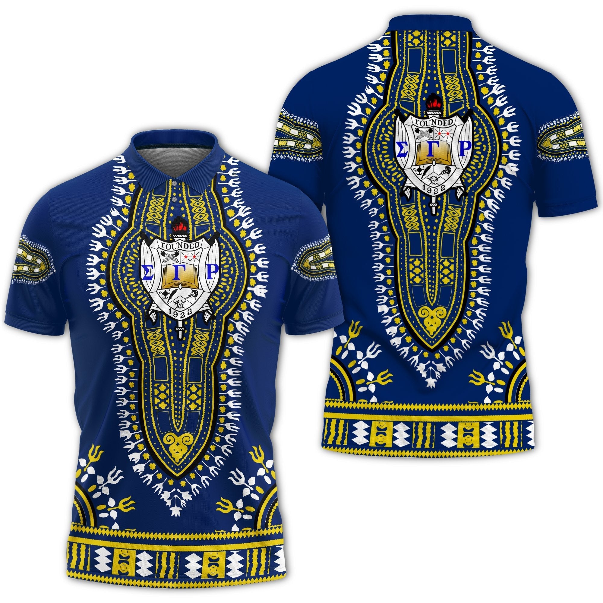 Sorority Polo - Sigma Gamma Rho Dashiki Polo Shirt