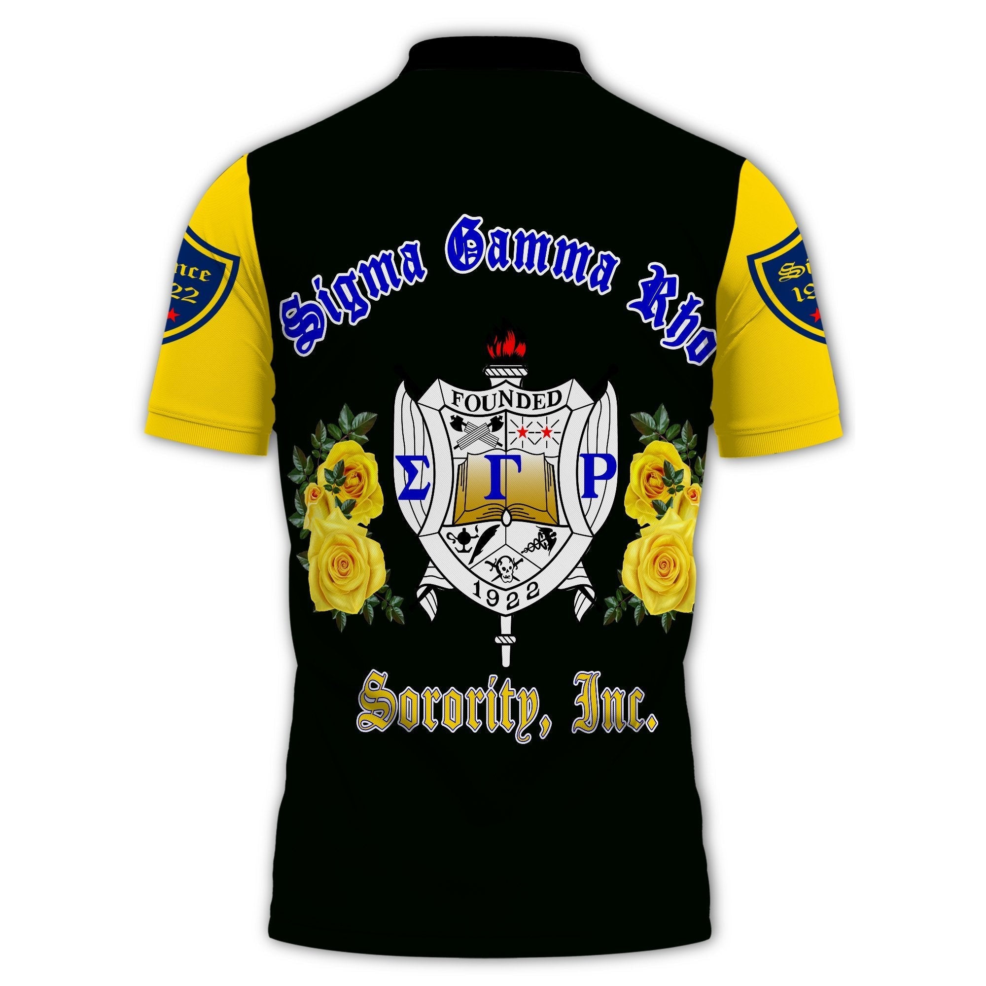 Sorority Polo - Sigma Gamma Rho Yellow Rose Polo Shirt