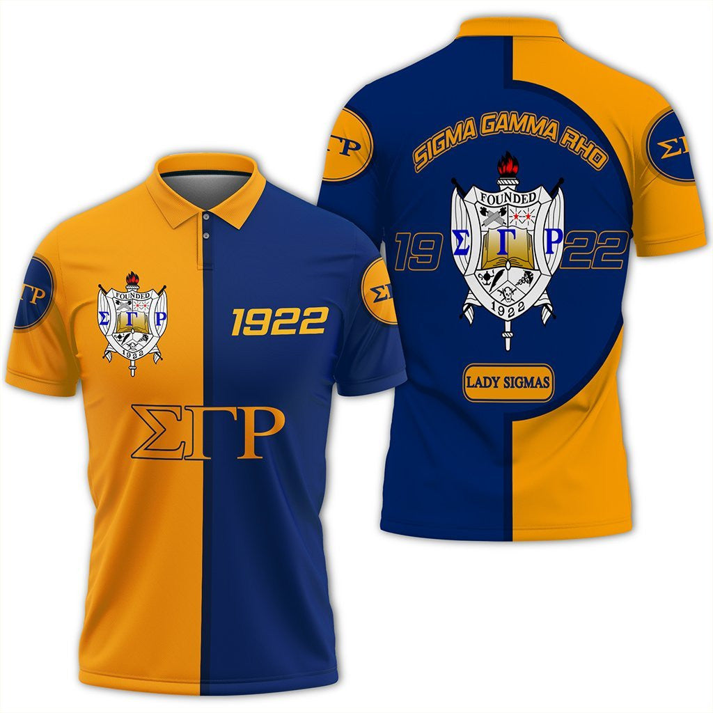 Sorority Polo - Sigma Gamma Rho Polo Shirt Cycle Style