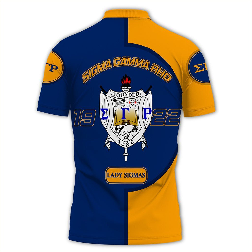 Sorority Polo - Sigma Gamma Rho Polo Shirt Cycle Style