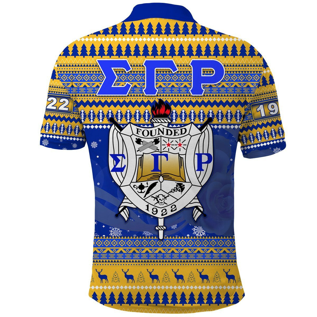 Sorority Polo - Sigma Gamma Rho African Pattern Christmas Polo Shirts