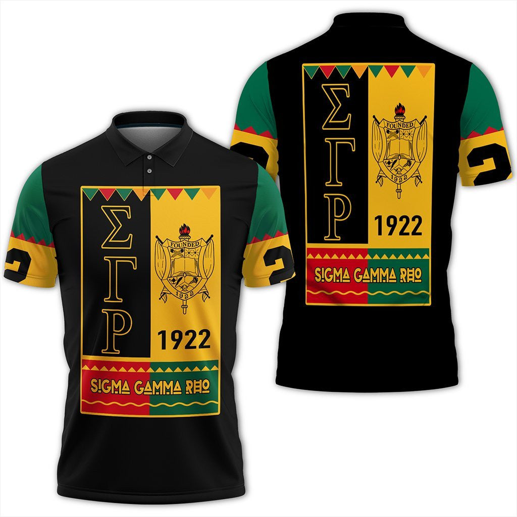 Sorority Polo - Sigma Gamma Rho Black History Month Polo Shirt