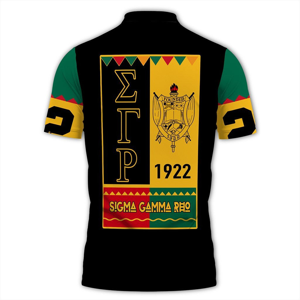 Sorority Polo - Sigma Gamma Rho Black History Month Polo Shirt