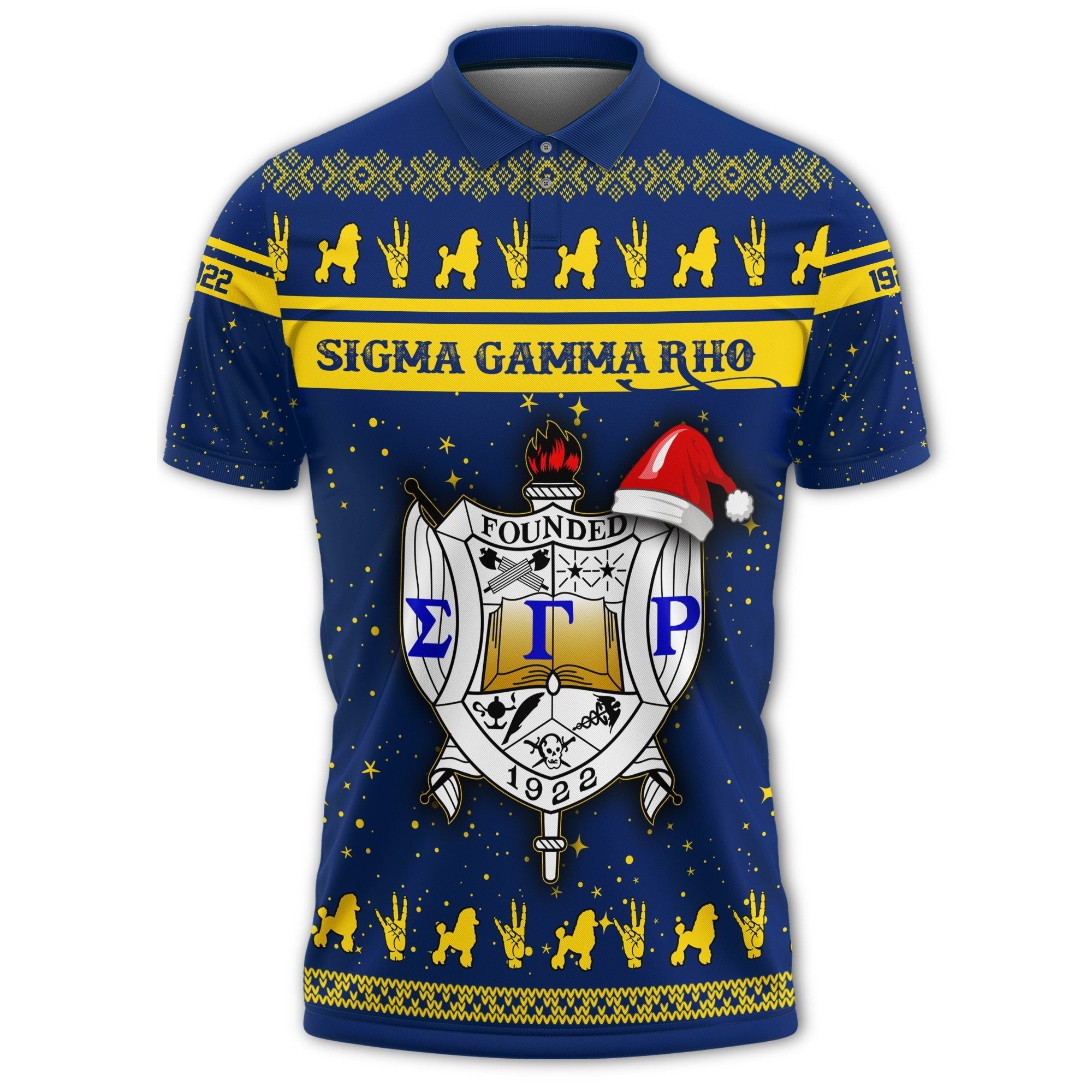 Sorority Polo - Sigma Gamma Rho Christmas Polo Shirt