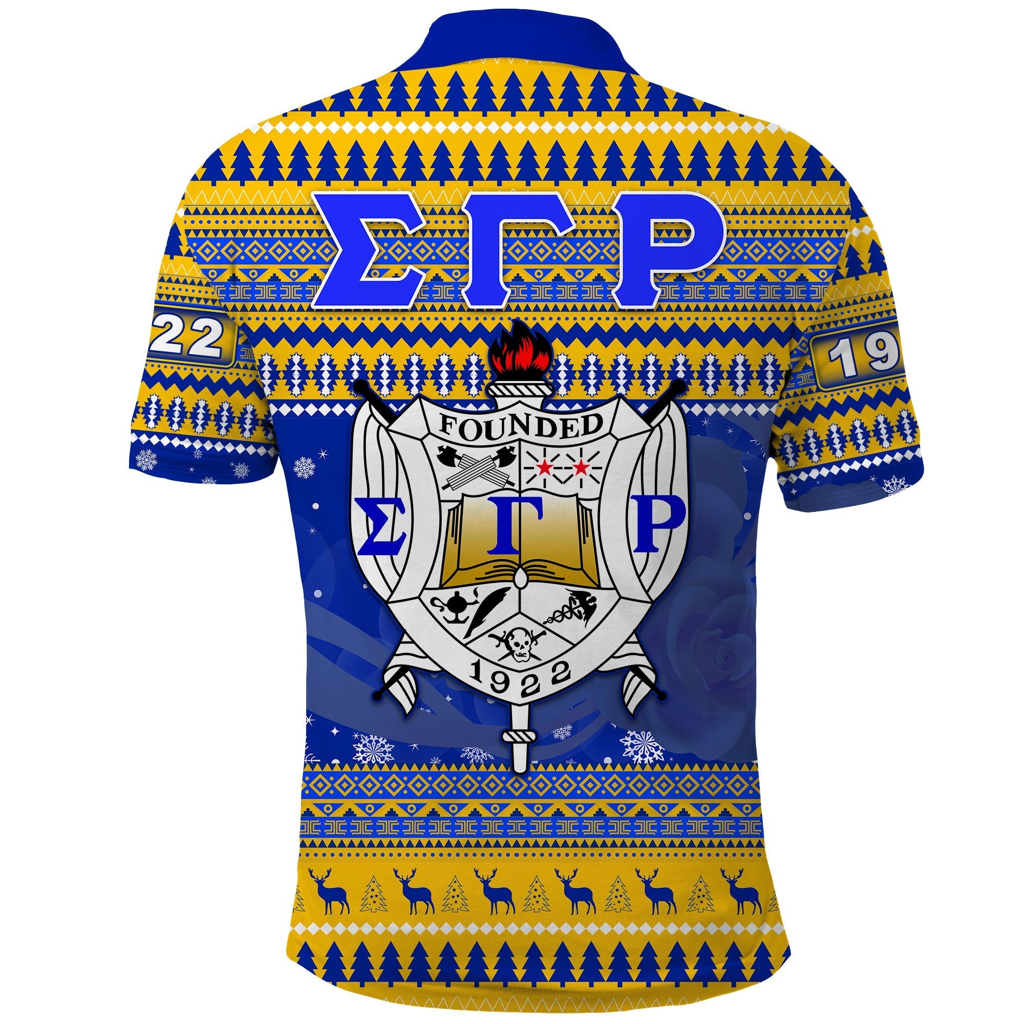 Sorority Polo - Sigma Gamma Rho Christmas Polo Shirt African Pattern