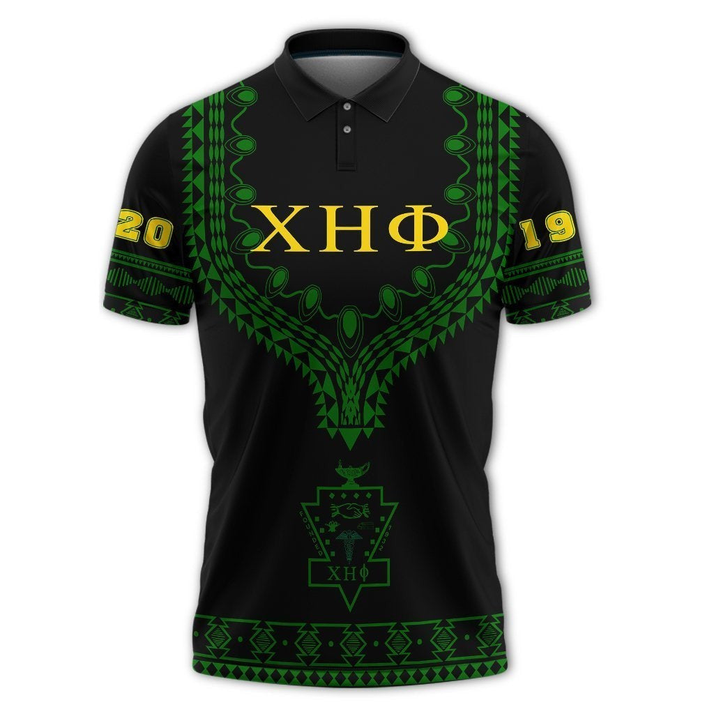 Sorority Polo - Chi Eta Phi Dashiki Polo Shirt Alva Style