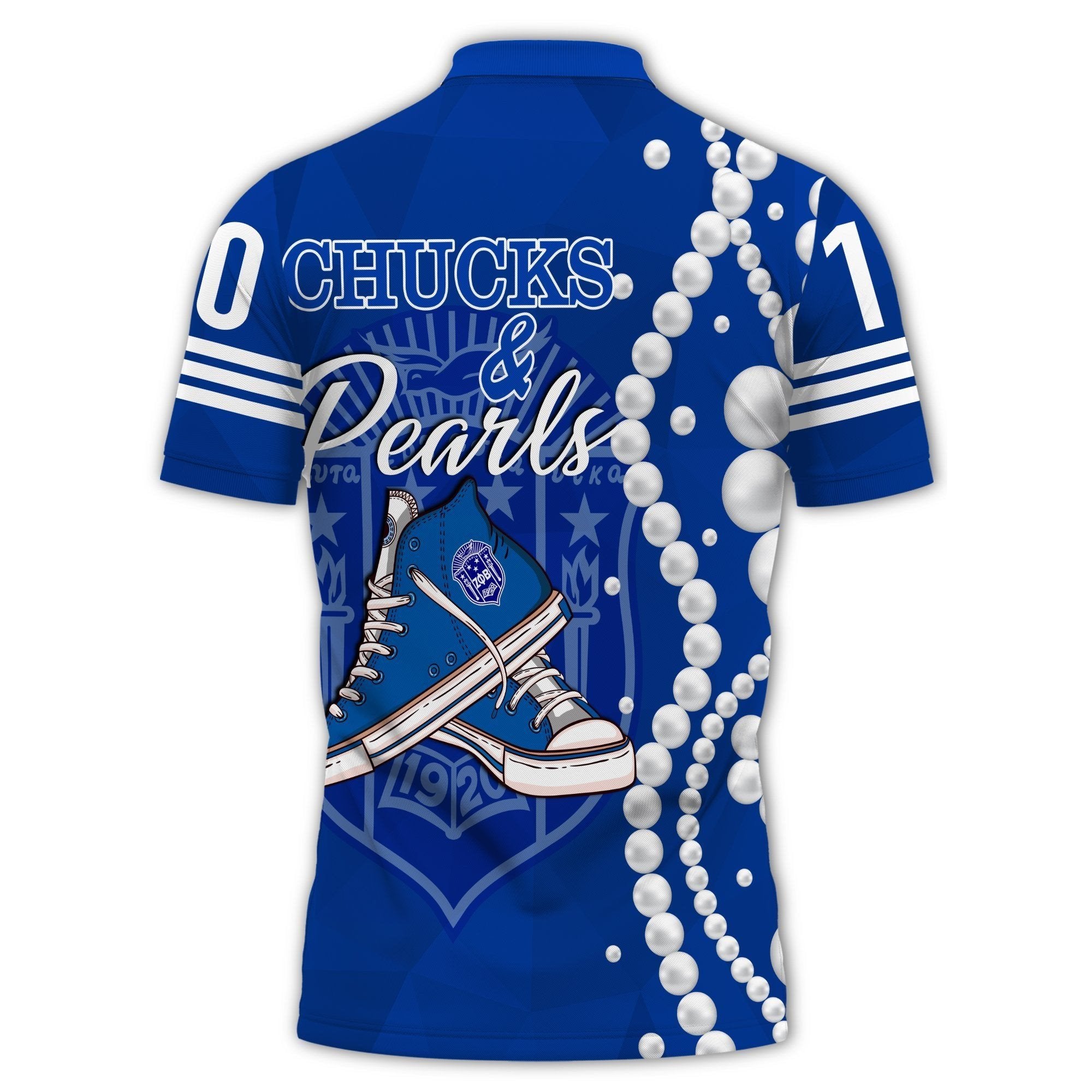 Sorority Polo - Zeta Phi Beta K.H Pearls Polo Shirt