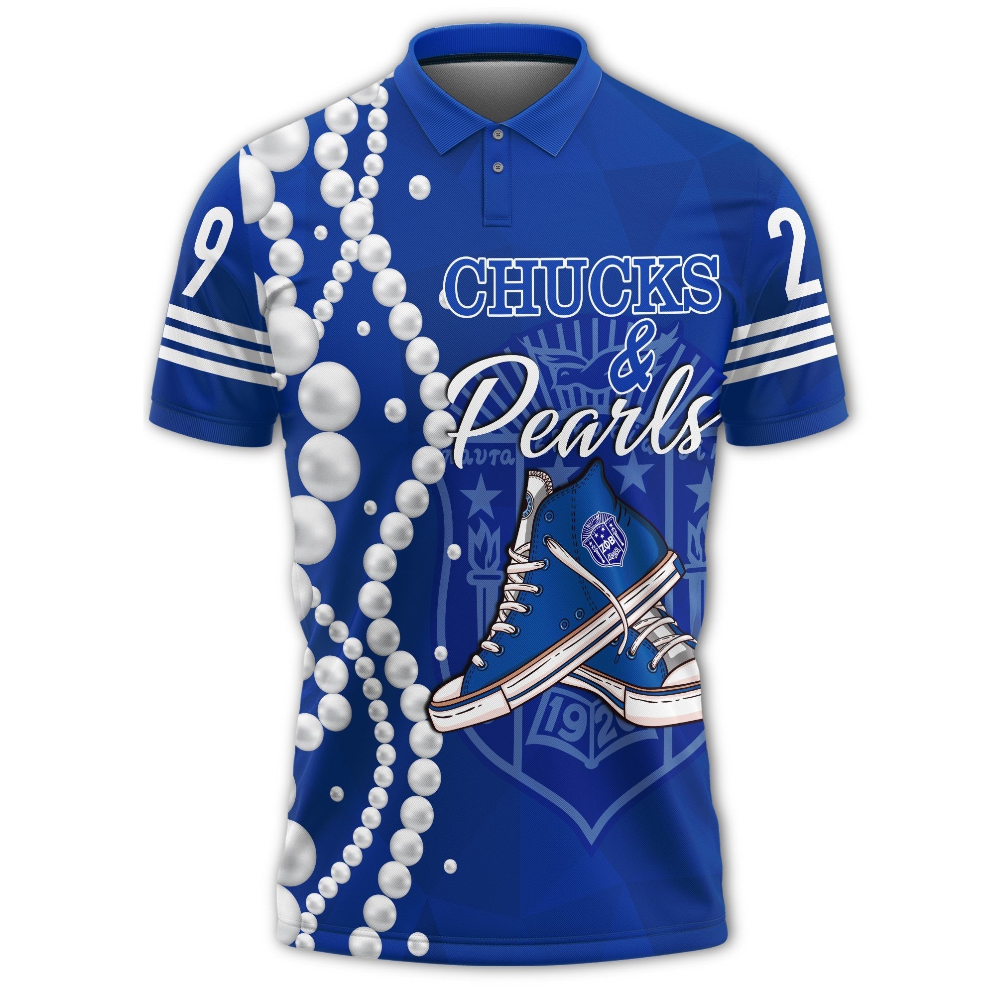 Sorority Polo - Zeta Phi Beta K.H Pearls Polo Shirt