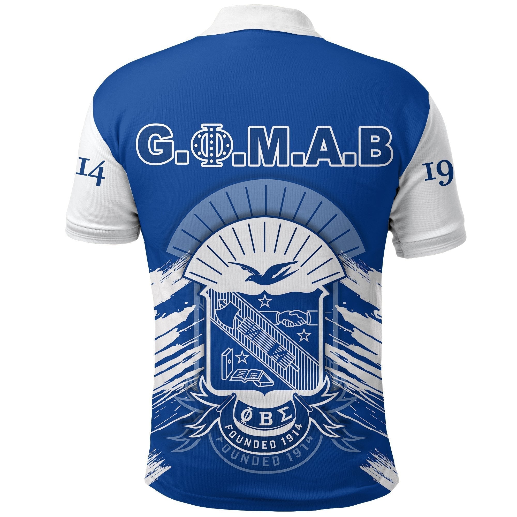 Fraternity Polo - Phi Beta Sigma Polo Shirt Blue GOMAB