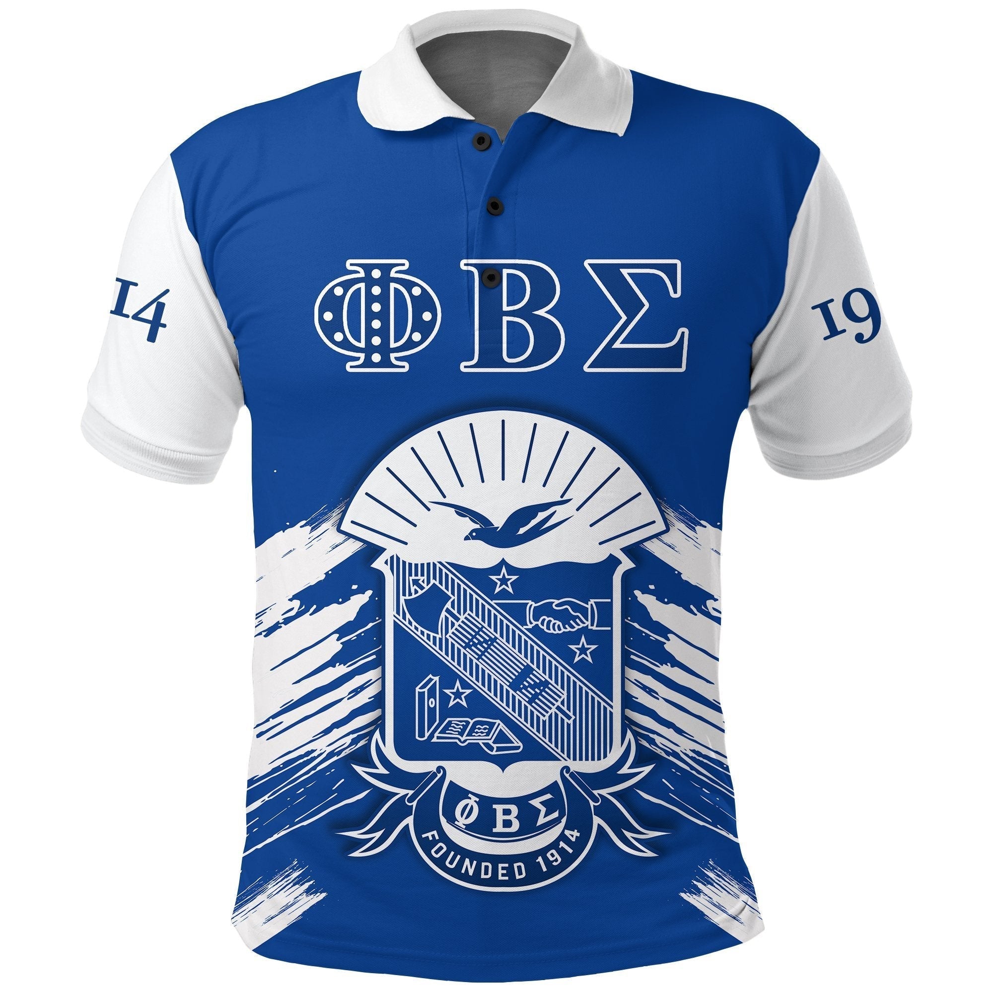 Fraternity Polo - Phi Beta Sigma Polo Shirt Blue GOMAB