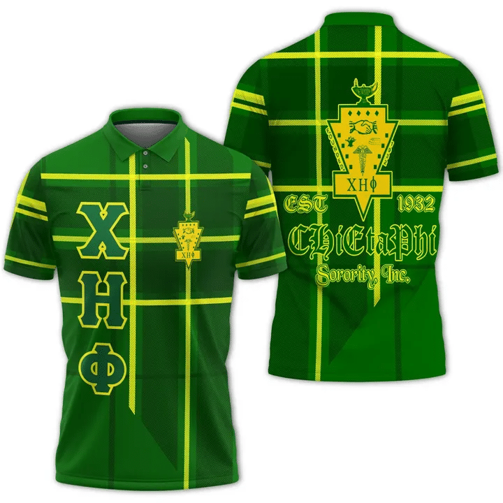 Sorority Polo - Chi Eta Phi Burberr Style Polo Shirt