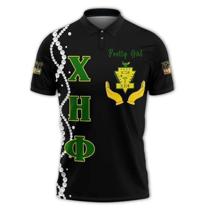 Sorority Polo - Juneth Chi Eta Phi Pretty Girl Polo Shirt